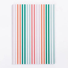  Medium Notebook | Cabana Stripe Multi - #confetti-gift-and-party #-Mary Square