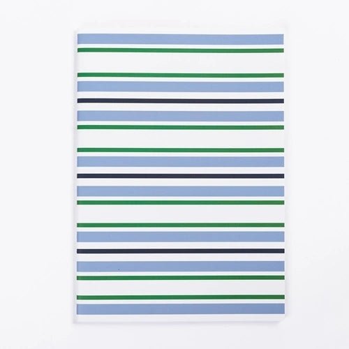 Medium Notebook | Varsity Blues Blue & Green - #confetti-gift-and-party #-Mary Square