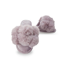  MeMoi Fuzzy Plush PomPom Slippers - Lavender - #confetti-gift-and-party #-Infinity Classics International Inc.