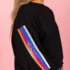 Millie Sequin Stripe Sweatshirt - #confetti-gift-and-party #-Mary Square