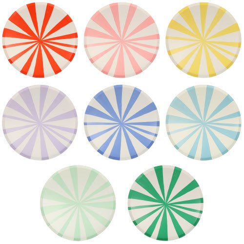 Mixed Stripe Side Plates - #confetti-gift-and-party #-Meri Meri