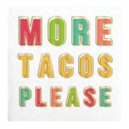 More Tacos Please Napkins - #confetti-gift-and-party #-Slant