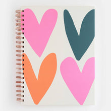  Multi Hearts Spiral Notebook - #confetti-gift-and-party #-Caroline Gardner