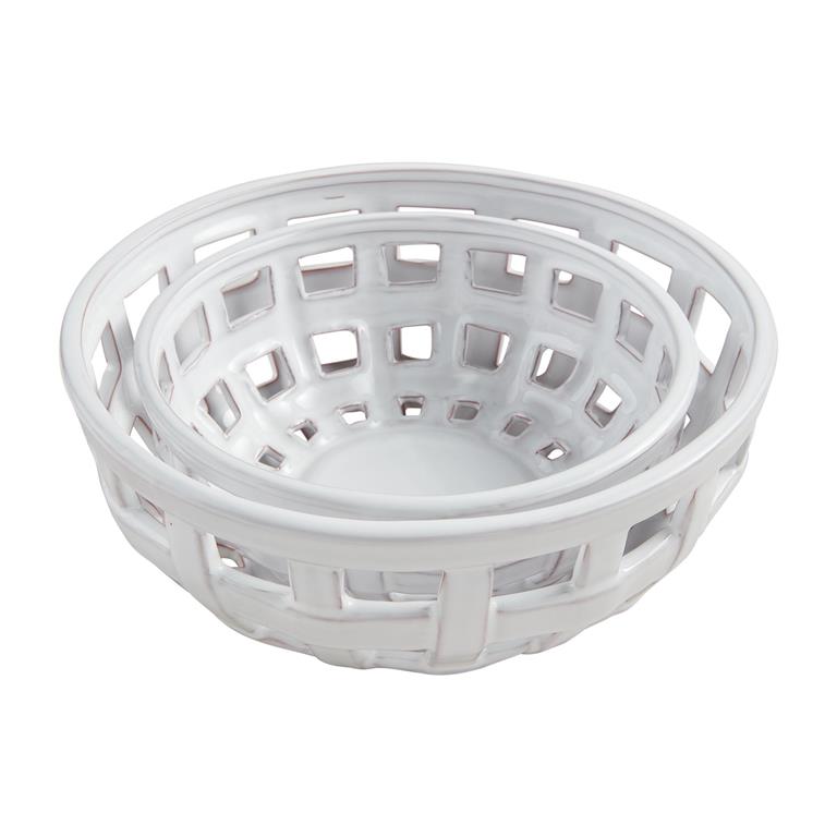 Nested Basket Weave Bowls - #confetti-gift-and-party #-Mud Pie