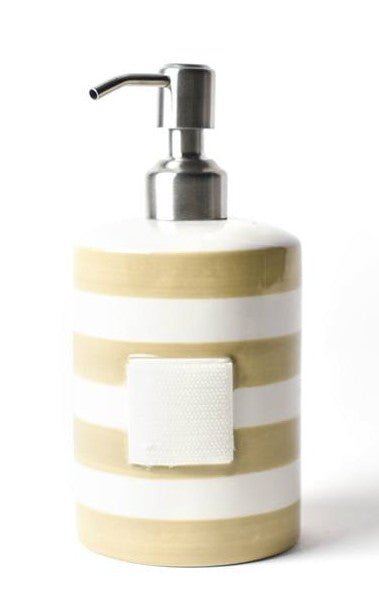 Neutral Stripe Mini Cylinder Soap Pump - #confetti-gift-and-party #-Happy Everything
