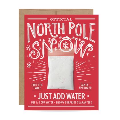North Pole Snow Card - #confetti-gift-and-party #-Inklings Paperie