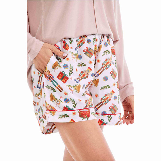 Nutcracker Pajama Shorts - #confetti-gift-and-party #-Mud Pie