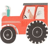  On The Farm Tractor Napkins - #confetti-gift-and-party #-Meri Meri
