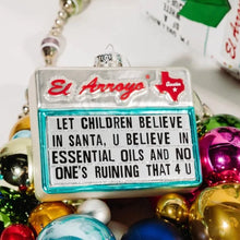  Ornament - Believe In Santa - #confetti-gift-and-party #-El Arroyo