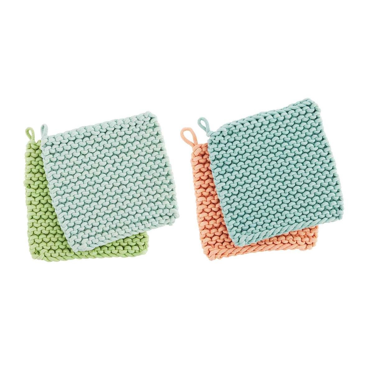 Pastel Crochet Pot Holders Sets - #confetti-gift-and-party #-Mud Pie