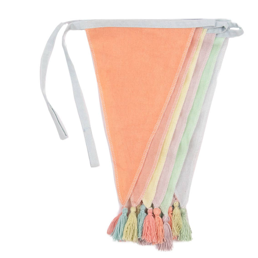 Pastel Fabric Bunting - 10ft - #confetti-gift-and-party #-Talking Tables