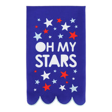  Patriotic Tea Towel Royal Blue "Oh My Stars" - #confetti-gift-and-party #-Packed Party