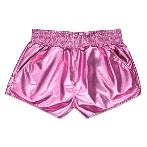 Pink Metallic Plush Shorts - #confetti-gift-and-party #-Iscream