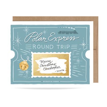 Polar Express Scratch Off Card - Confetti Interiors-Inklings Paperie