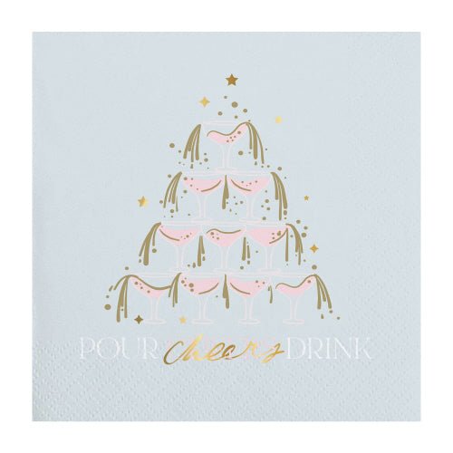 Pour Cheer Wine Napkins - #confetti-gift-and-party #-Slant