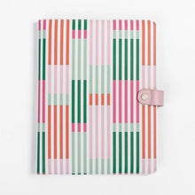  PU Folio Lg Line It Up Pink & Green - #confetti-gift-and-party #-Mary Square