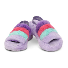  Purple Pink & Blue Furry Slippers - #confetti-gift-and-party #-Iscream