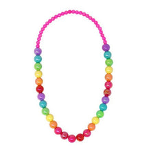  Rainbow Beads Necklace - Confetti Interiors-Pink Poppy