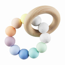  RAINBOW Silicone and Wood Teether - Confetti Interiors-Mud Pie