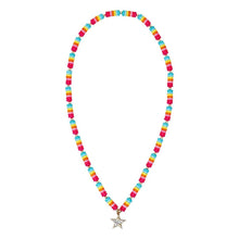  Rainbow Star Sparkle Necklace - Confetti Interiors-Pink Poppy