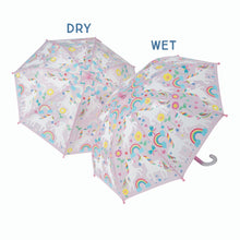  Rainbow Unicorn Colour Changing Umbrella by Floss & Rock at Confetti Gift and Party