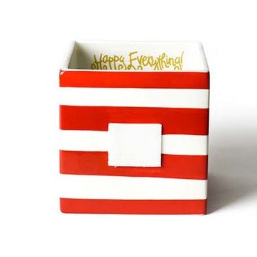 Red Stripe Mini Nesting Cube Medium - #confetti-gift-and-party #-Happy Everything