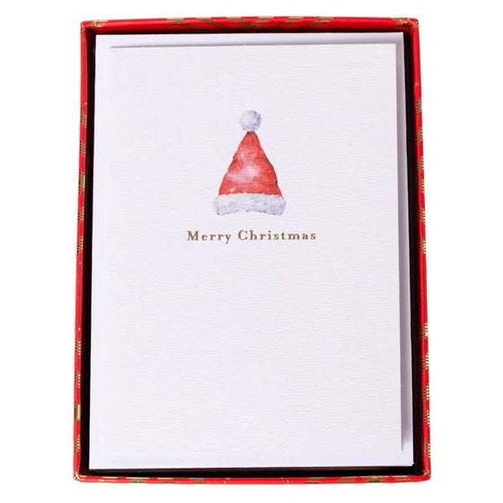 Santa Hat Holiday Greeting Cards - #confetti-gift-and-party #-graphique