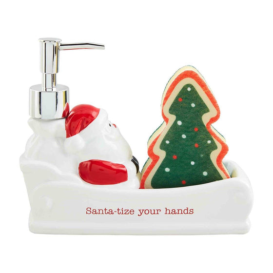 Santa Sled Soap & Sponge Caddy Set - #confetti-gift-and-party #-Mud Pie