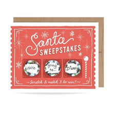  Santa Sweepstakes Scratch Off Card - #confetti-gift-and-party #-Inklings Paperie