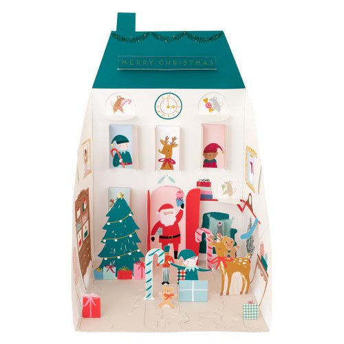 Santa's House Pop Up Advent Calendar - Confetti Interiors-Meri Meri
