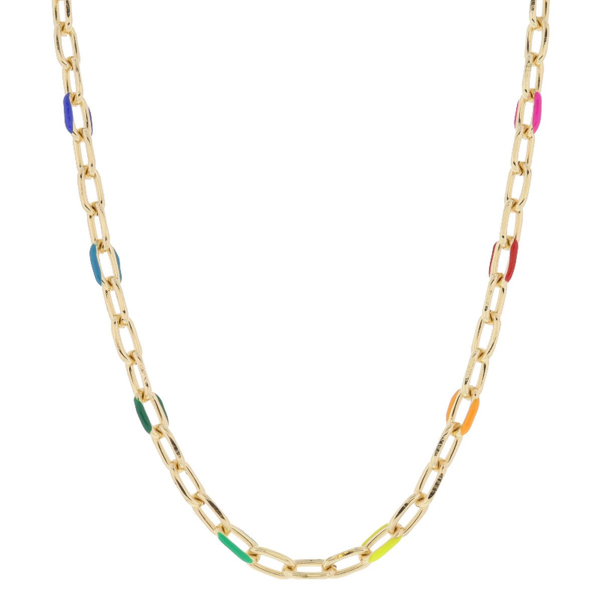 Savannah Enamel Chain Necklace by Jane Marie at Confetti Gift and Party