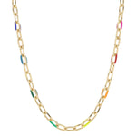 Savannah Enamel Chain Necklace by Jane Marie at Confetti Gift and Party