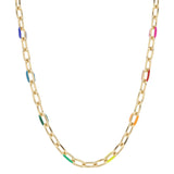 Savannah Enamel Chain Necklace by Jane Marie at Confetti Gift and Party