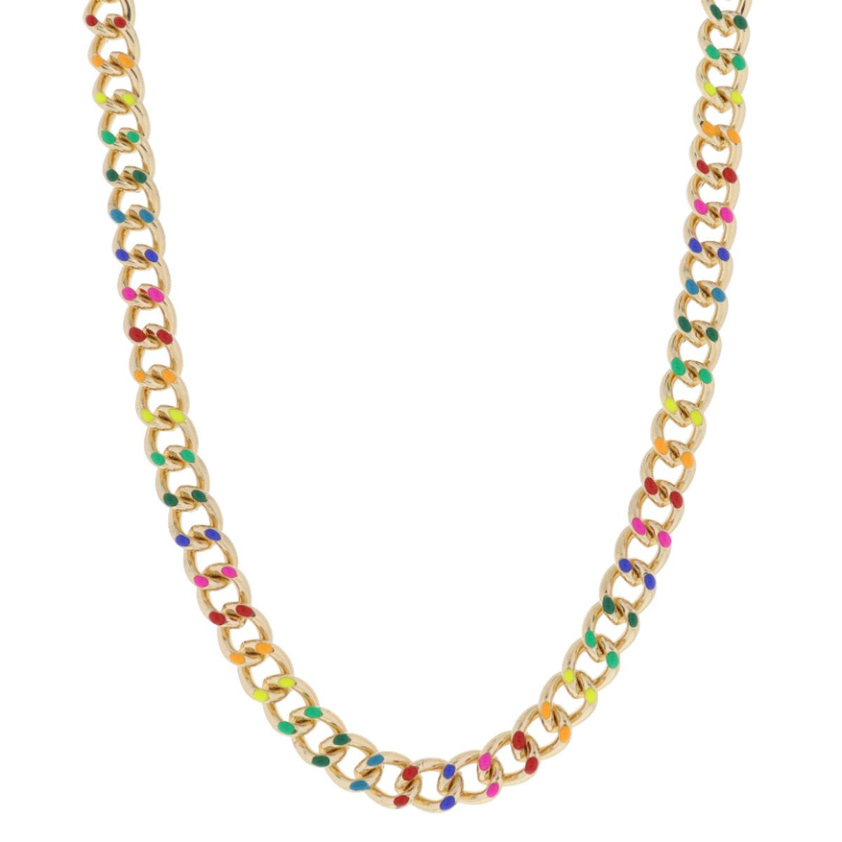 Savannah Enamel Chain Necklace by Jane Marie at Confetti Gift and Party