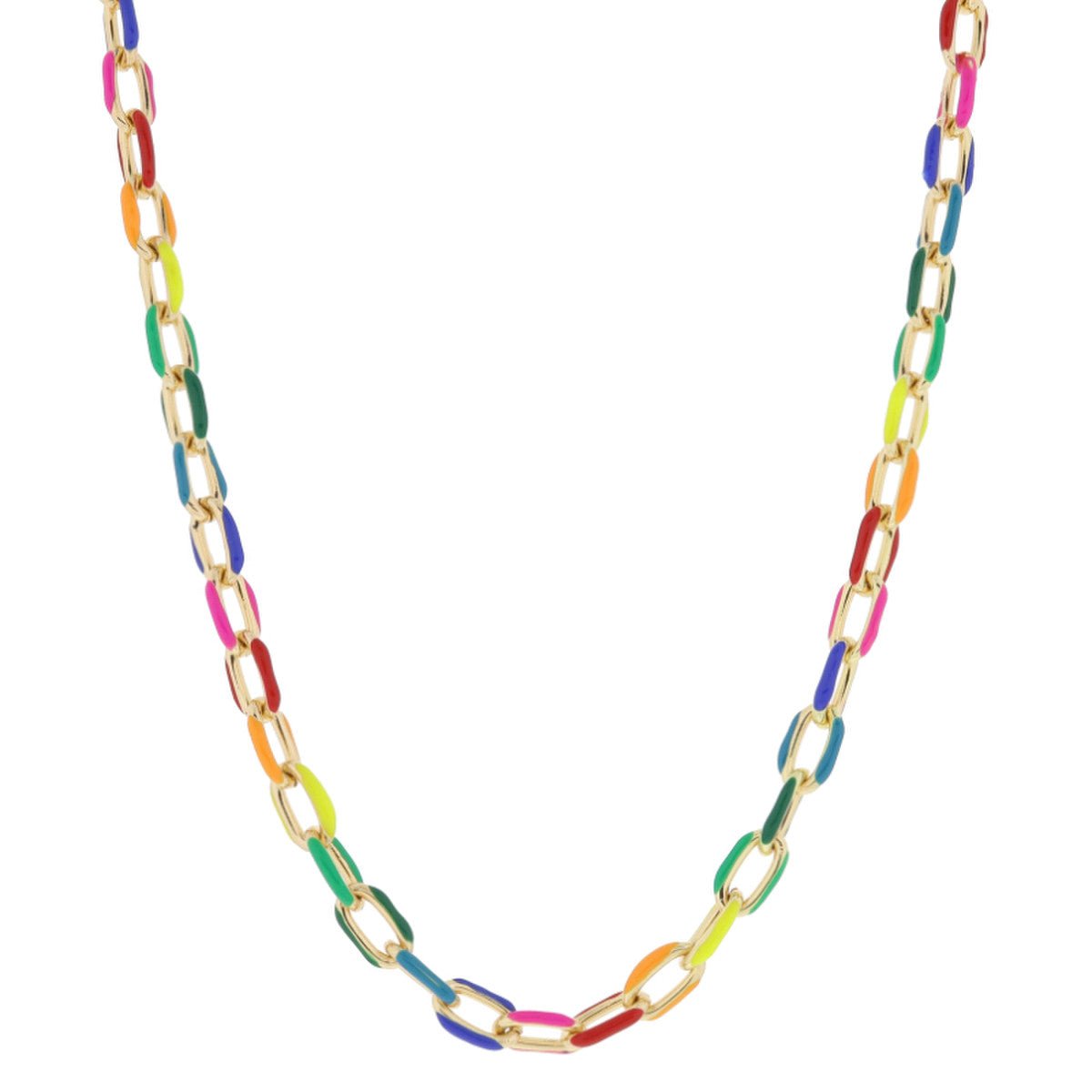 Savannah Enamel Chain Necklace by Jane Marie at Confetti Gift and Party