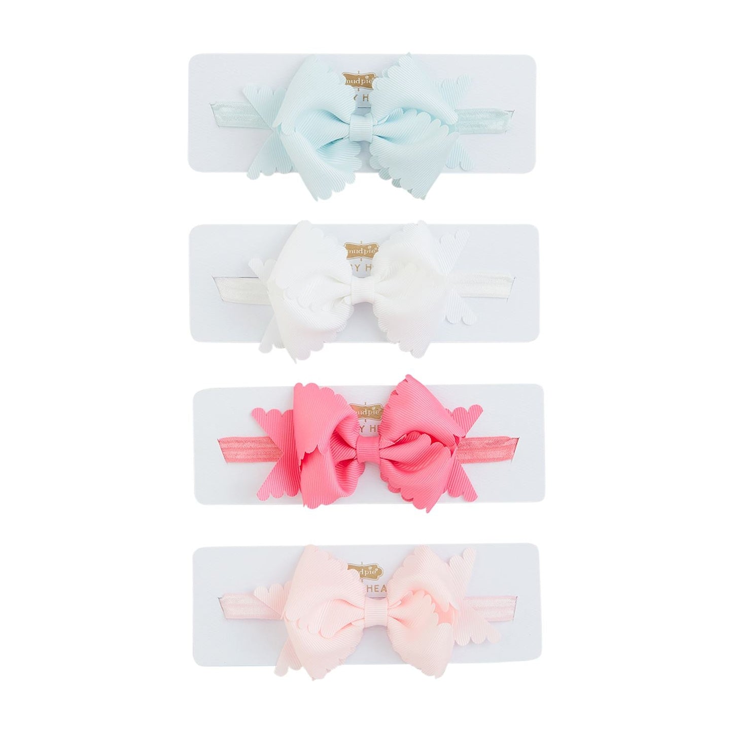 Scallop Bow Headbands - #confetti-gift-and-party #-Mud Pie