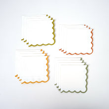  Scallop Cocktail Napkins - Confetti Interiors-Gatherings by Curated Paperie