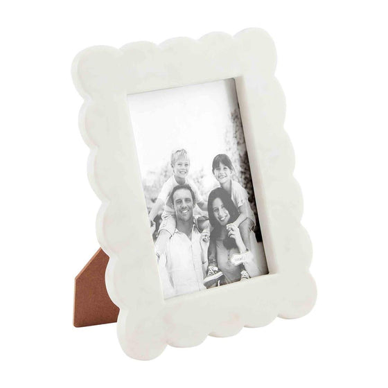 Scalloped Marble Frame - #confetti-gift-and-party #-Mud Pie