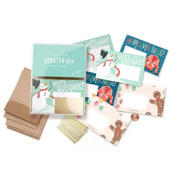 Scratch-off Mini Notes Set - Holiday - Confetti Interiors-Inklings Paperie