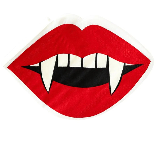 Shaped Vampire Lips Paper Dinner Napkin - #confetti-gift-and-party #-My Mind’s Eye