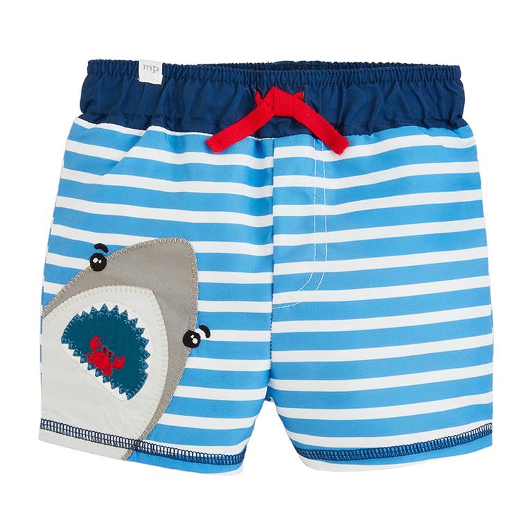 Shark Applique Swim Trunks - #confetti-gift-and-party #-Mud Pie