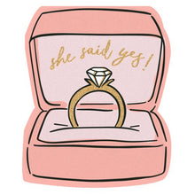  She Said Yes! Napkins - #confetti-gift-and-party #-Slant