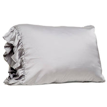  Silky King Pillowcase w/Ruffle - Gray - #confetti-gift-and-party #-Bella il Fiore