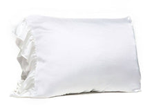  Silky King Pillowcase w/Ruffle - White - #confetti-gift-and-party #-Bella il Fiore