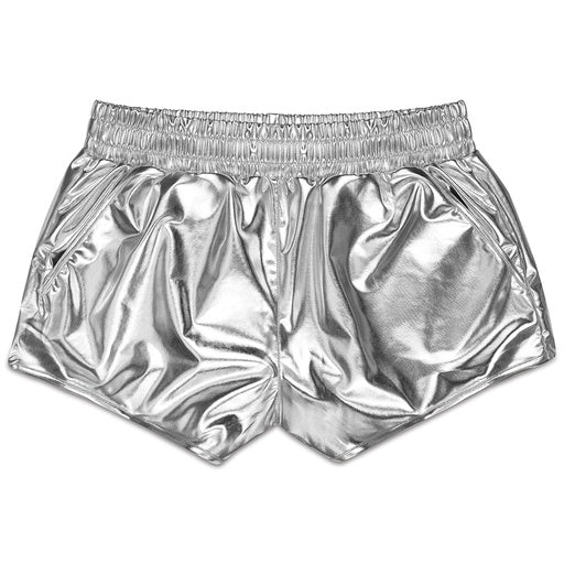 Silver Metallic Plush Shorts - #confetti-gift-and-party #-Iscream