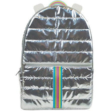  Silver Metallic Puffer Backpack - Confetti Interiors-Iscream