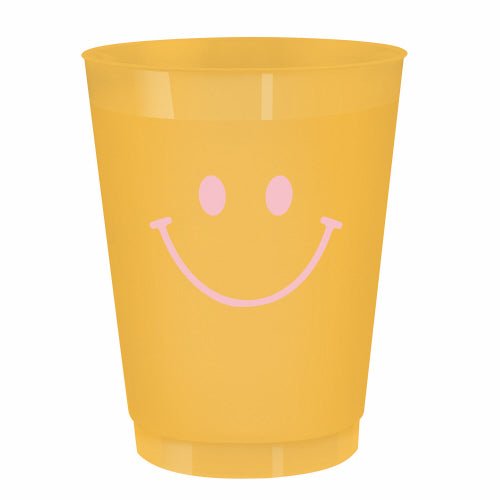 Smile Face - 16 oz Party Flex Cups 8ct - #confetti-gift-and-party #-Slant