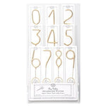 Sparkler Gold Candle ( numbers 0-9, star, heart) - #confetti-gift-and-party #-Meri Meri
