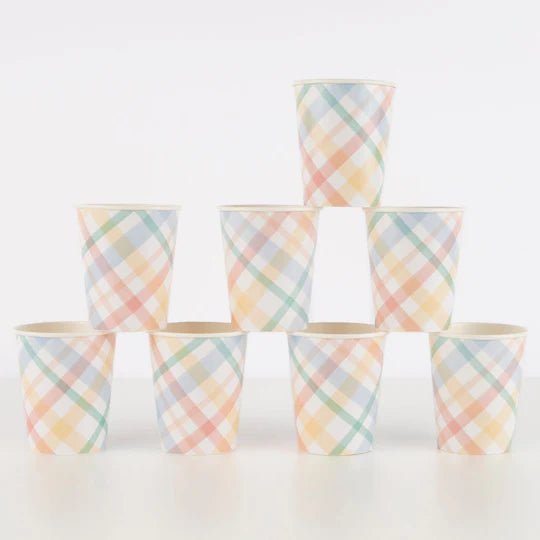 Spring Plaid Cups - #confetti-gift-and-party #-Meri Meri