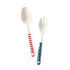 Stars and Stripes Salad Spoon and Fork Reusable Serving-ware - #confetti-gift-and-party #-My Mind’s Eye